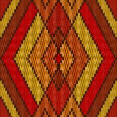 Knitted seamless pattern with rhombus N2