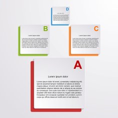 Abstract paper infographic Vector illustration