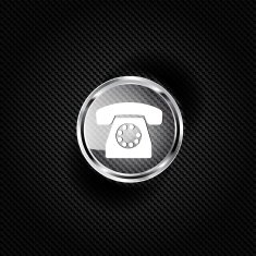 Retro telephone web icon N7