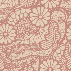 Lace seamless pattern with flowers N184