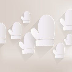 Christmas mitten icon N6