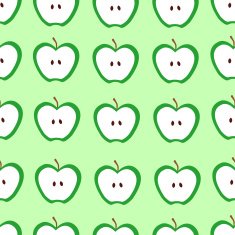 Seamless apple background vector pattern N2