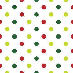 Christmas Polka Dot background in red green and white