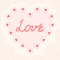 Valentine day card template