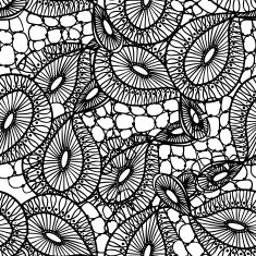 seamless textile monochrome pattern of lace N4