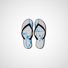 Abstract illustration on flip flops N173