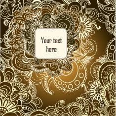 Vector floral decorative background N23