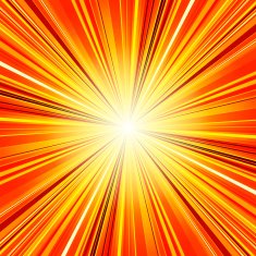 Abstract red and orange stripes burst background N2
