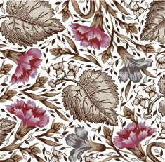 Flowers Vector Beautiful background with a flower ornament N24