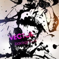 Abstract Ink Blot for Grunge Backgound N222