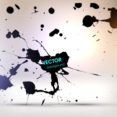 Abstract Ink Blot for Grunge Backgound N229