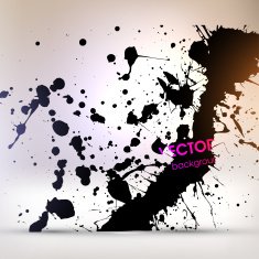 Abstract Ink Blot for Grunge Backgound N250
