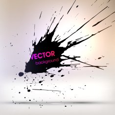 Abstract Ink Blot for Grunge Backgound N255