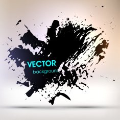 Abstract Ink Blot for Grunge Backgound N263