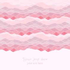 Abstract invitation card of waves