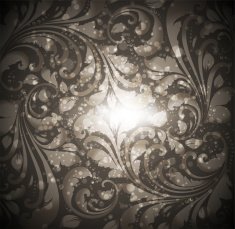 Floral Retro Background for Vintage Design N526