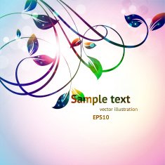 Floral Retro Background for Vintage Design N555