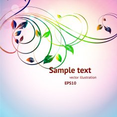 Floral Retro Background for Vintage Design N556