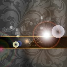 Floral Retro Background for Vintage Design N577