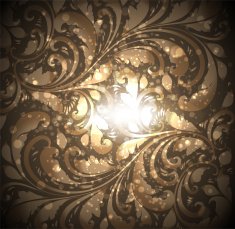 Floral Retro Background for Vintage Design N599