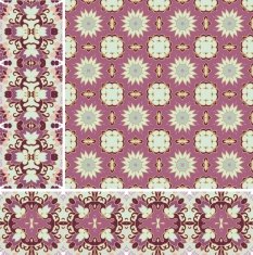 Seamless oriental patterns (vector)