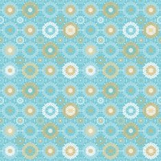 Seamless decorative pattern with snowflakes