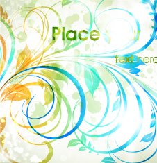 Floral Retro Background for Vintage Design N646