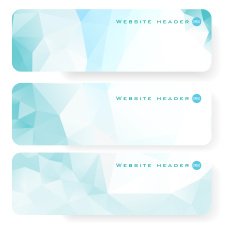 Abstract vector mosaic banners N124
