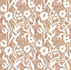 Lace seamless pattern with flowers N186
