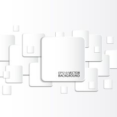 Paper square banner on white background N2
