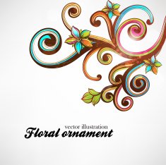 Floral Retro Background for Vintage Design N689