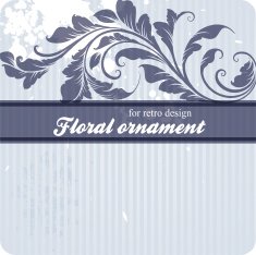 Floral Retro Background for Vintage Design N690