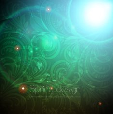 Floral Retro Background for Vintage Design N776