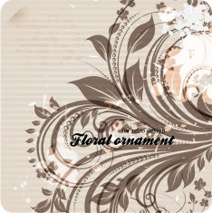 Floral Retro Background for Vintage Design N787