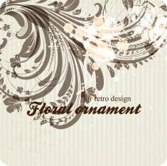 Floral Retro Background for Vintage Design N809