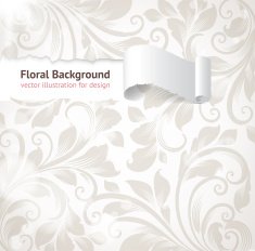 Floral Retro Background for Vintage Design N837