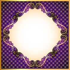 violet background a frame