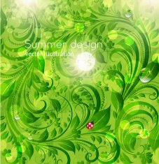 Floral Retro Background for Vintage Design N842