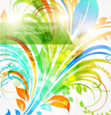 Floral Retro Background for Vintage Design N866