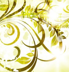 Floral Retro Background for Vintage Design N877