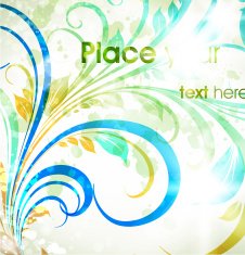 Floral Retro Background for Vintage Design N881