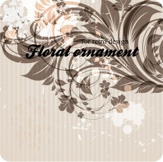 Floral Retro Background for Vintage Design N905