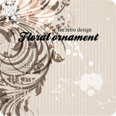 Floral Retro Background for Vintage Design N922