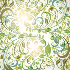 Floral Retro Background for Vintage Design N948