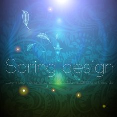 Floral Retro Background for Vintage Design N964