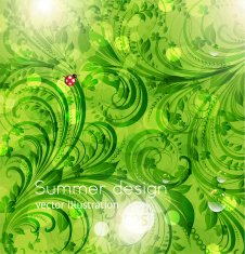 Floral Retro Background for Vintage Design N985