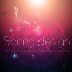 Floral Retro Background for Vintage Design N1026