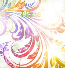 Floral Retro Background for Vintage Design N1028