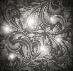 Floral Retro Background for Vintage Design N1030