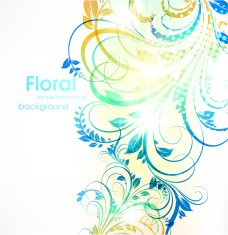 Floral Retro Background for Vintage Design N1033